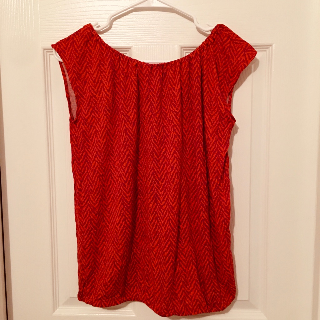 Loft Patterned Shell Top